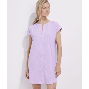 Vineyard Vines Pink Striped Mini Dress